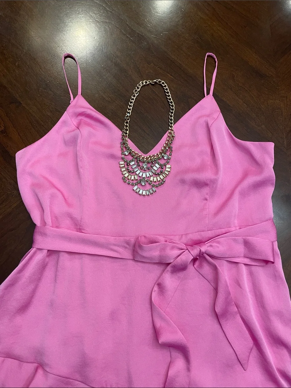 Express Pink Ruffle Romper - Picture 2 of 16